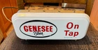 VINTAGE GENESEE BEER ON TAP CASH REGISTER LIGHT UP LIT LIGHTED SIGN ROCHESTER NY