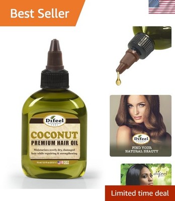 2.5oz Coconut Hair Oil - Revitalize Your Aging Hair with Natural Botanicals