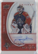 2008-09 Upper Deck Trilogy Ice Scripts Tomas Vokoun #IS-TV Auto 0a4