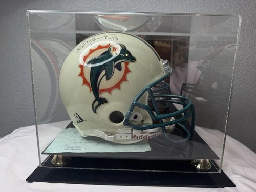 Dan Marino Signed Riddell Full Size Dolphins Helmet #13 w/ COA Case