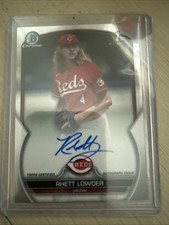 Rhett Lowder 2023 Bowman Draft 1st Chrome Prospect AUTO REDS #CDA-RLO
