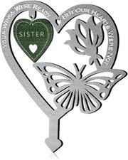 Metal Memorial Grave Markers for Sister Grave Decorations for Cemetery Loss of S