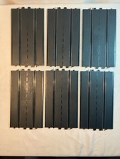 Lot of 6 Vintage 1966 Eldon 1/32 scale slot car track - Double Length Straights
