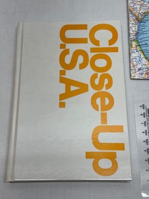 Close-Up U.S.A by National Geographic Complete Set of 15 Maps, Book and Case