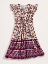 Lucky Brand Cottage Core Style Dress Size L Floral Multicolor