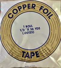 Stained Glass Supplies / 1/2" Copper Foil Tape