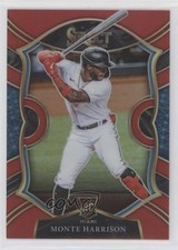 2021 Panini Select Concourse Red Prizm 188/199 Monte Harrison #57 0hx6