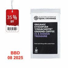 EQUAL EXCHANGE |Organic Ethiopian Yirgacheffe R&G Coffee 227g x8 18.95 per kilo