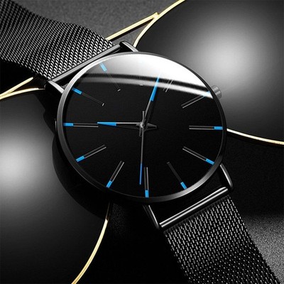 Armbanduhr Herren Damen Sportuhr Ultra Dünne Uhren Slim Schlank Minimalistisch