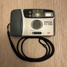 Pentax PC-550 Point  Shoot Pentax Lens 28mm Film Camera UNTESTED