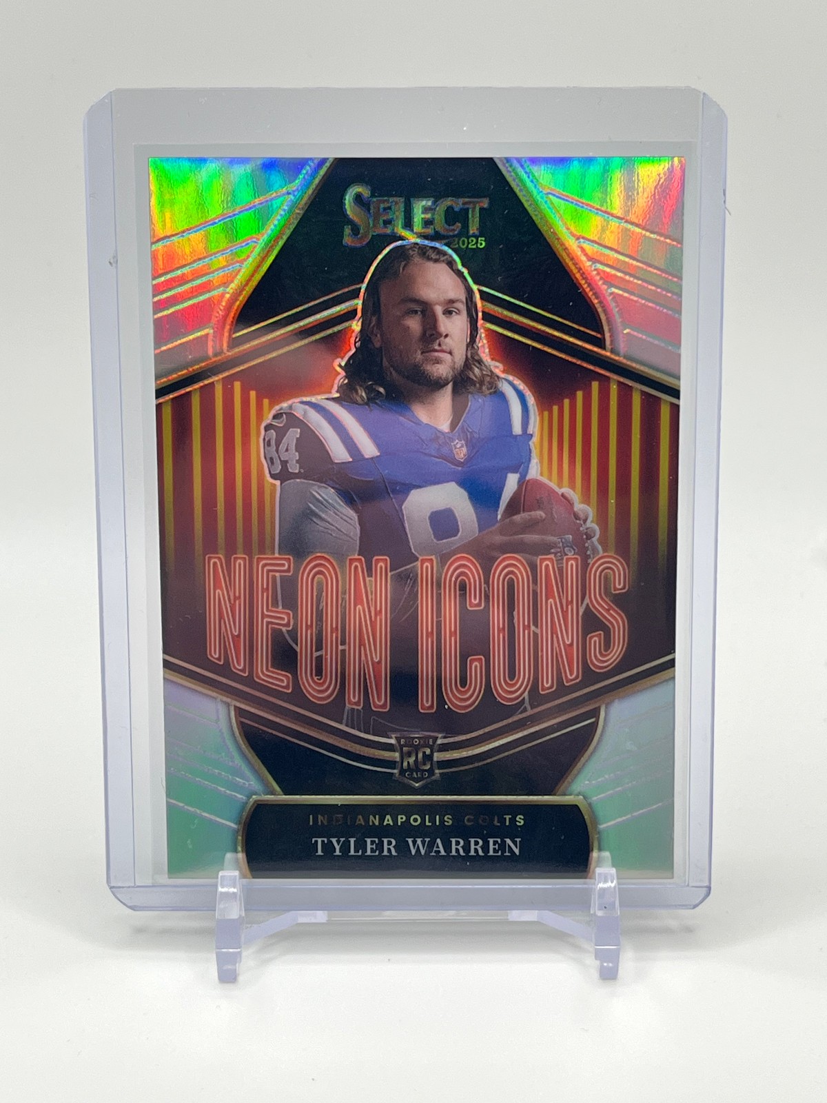 Tyler Warren 2025 Panini Select Neon Icons #10 Silver Prizm
