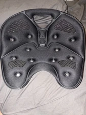 BACKJOY SIT SMART CORE TRACTION PORTABLE POSTURE SEAT BLACK LOWER BACK RELIEF