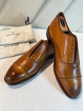 New ALLEN EDMONDS PARK AVENUE Cap Toe MENS DRESS SHOES 10D WALNUT BROWN