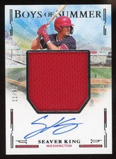 Seaver King 2025 Boys of Summer Auto Patch Relic Serial #d 11/99 Nationals