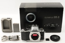 Olympus OM-D E-M10 Silver Body  TOP MINT w/Box  Cap  Charger  JAPAN 294