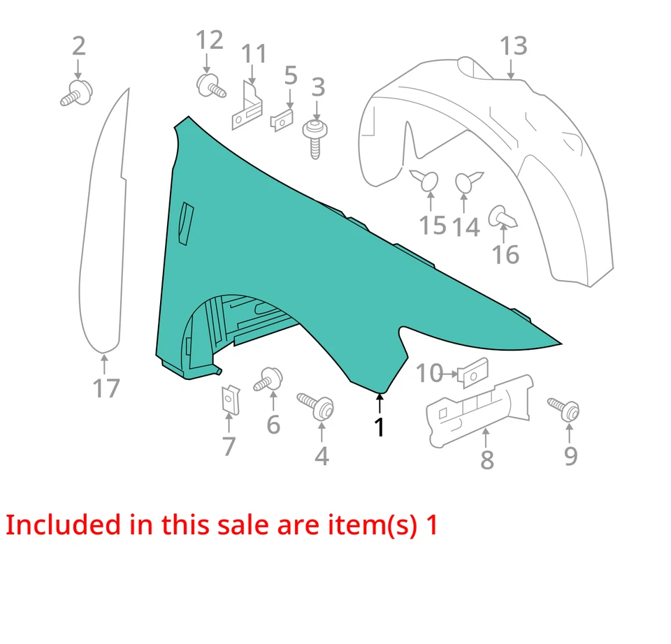 2009-2012 Lincoln Mks Passenger Fender VTHM2 - Image 2 of 3