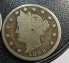 PAIR OF HARDER TO FIND V NICKELS, 1884 AND 1888 — photo 3