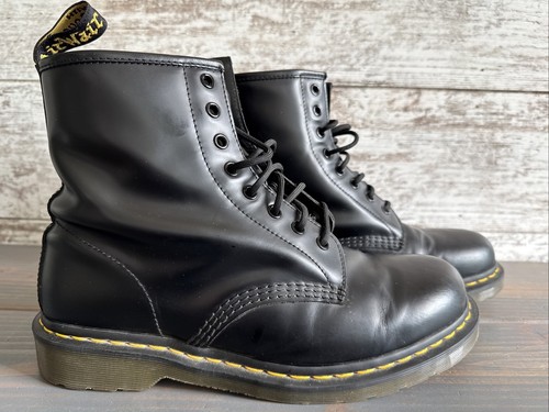 Doc Dr. Martens 1460 Pascal Virginia Black Leather Boots Women Size 11 Men’s 10