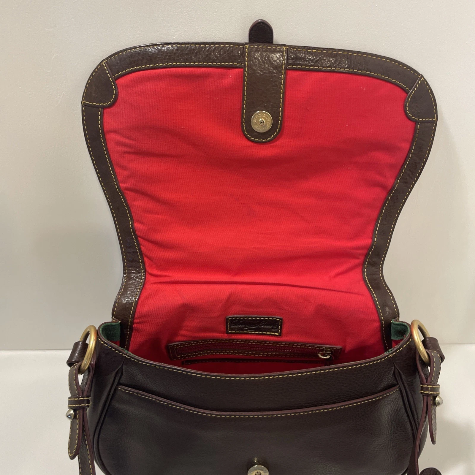 DOONEY & BOURKE Borsa a tracolla con patta fiorentina marrone scuro