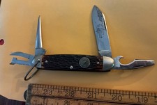 ANTIQUE VINTAGE 1930s REMINGTON BOY SCOUT POCKET KNIFE MINT ETCH CLASSIC FOLDER
