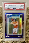 2024 Panini Donruss Optic Rookie Bo Nix #209 Blue Hyper PSA 10 Denver Broncos