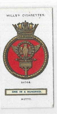Wills Einzelkarten Schiffsabzeichen Kaufmann gefeierte Schiffe Dreadnoughts EC1