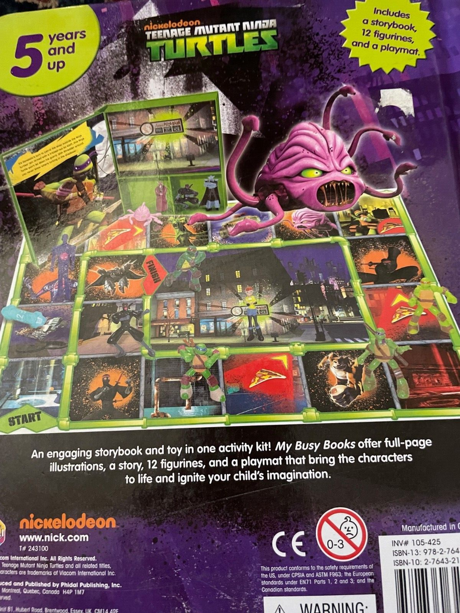 Nickelodeon Teenage Mutant Ninja Turtles My Busy Books W/ Playmat