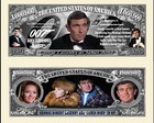 JAMES BOND 007 GEORGE LAZENBY - BILLET MILLION DOLLAR US! Collection Acteur Film