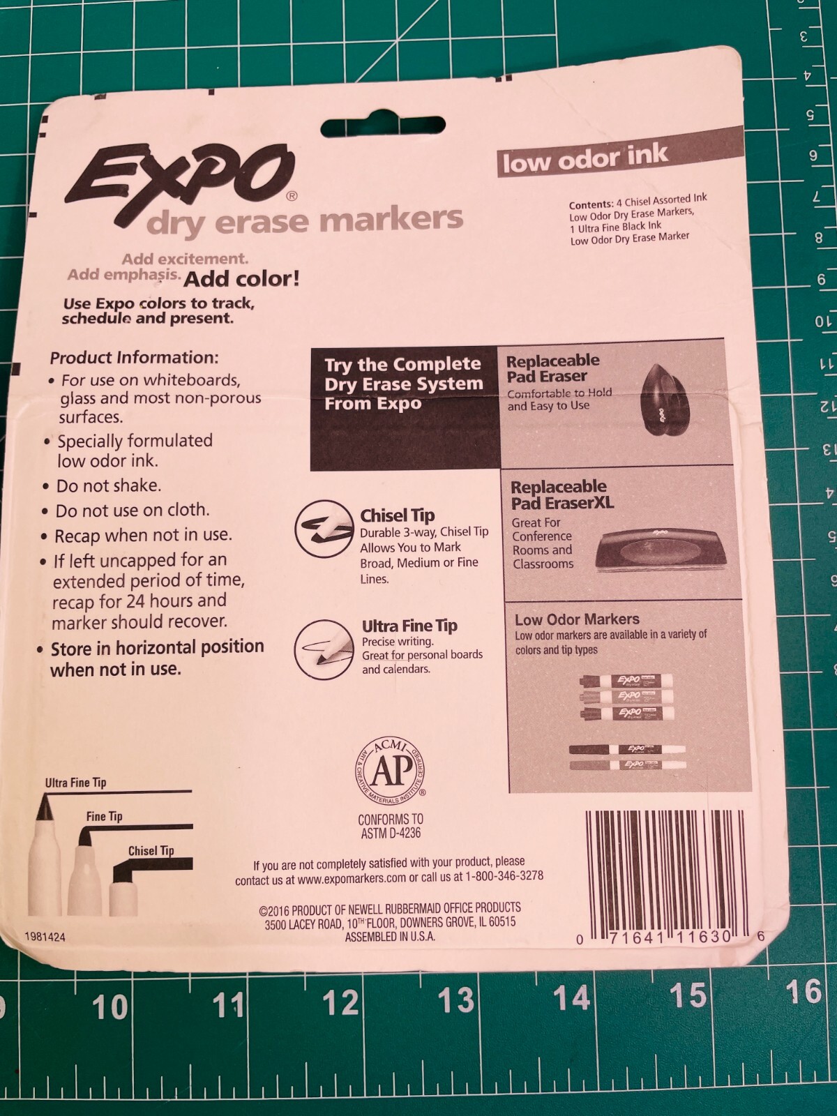 Expo Dry Erase Markers Eraser Low Odor Ink Piece Office School Art Set of 11