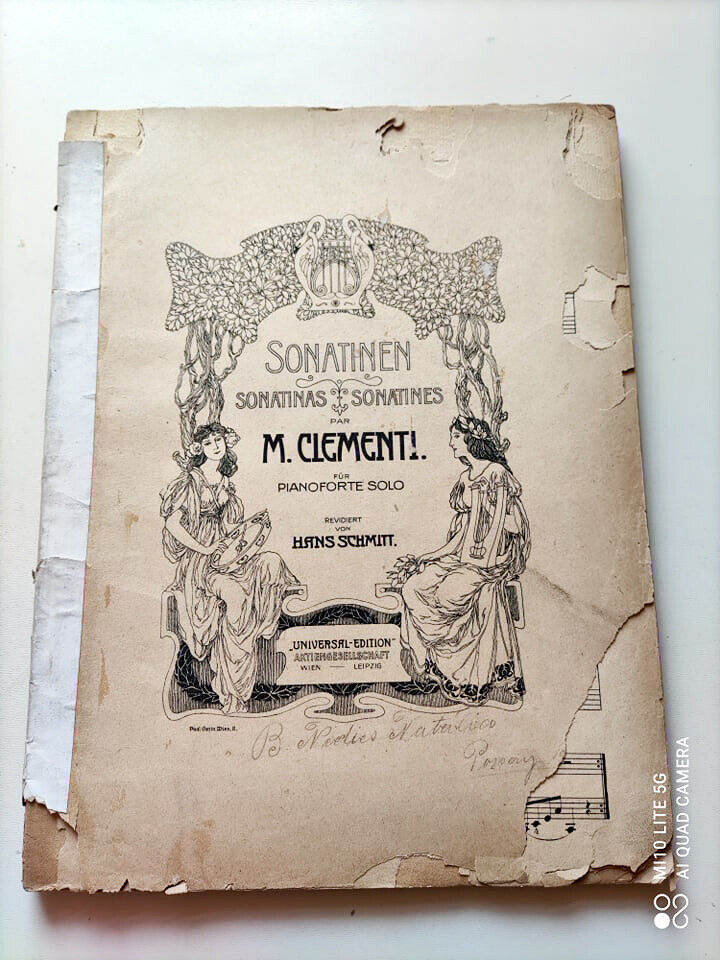 antyk, Muzio Clementi - Sonatains na fortepian solo (1901, Universal Edition