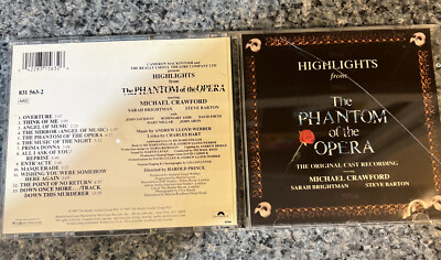 Highlights from the Phantom of the Opera (CD, 1987, Polydor) NEW