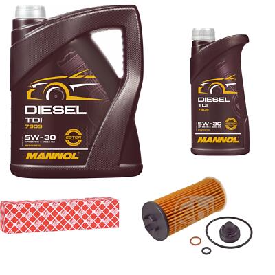 FEBI BILSTEIN Inspektionspaket 6L MANNOL Diesel TDI 5W-30 für MINI Mini Clubman