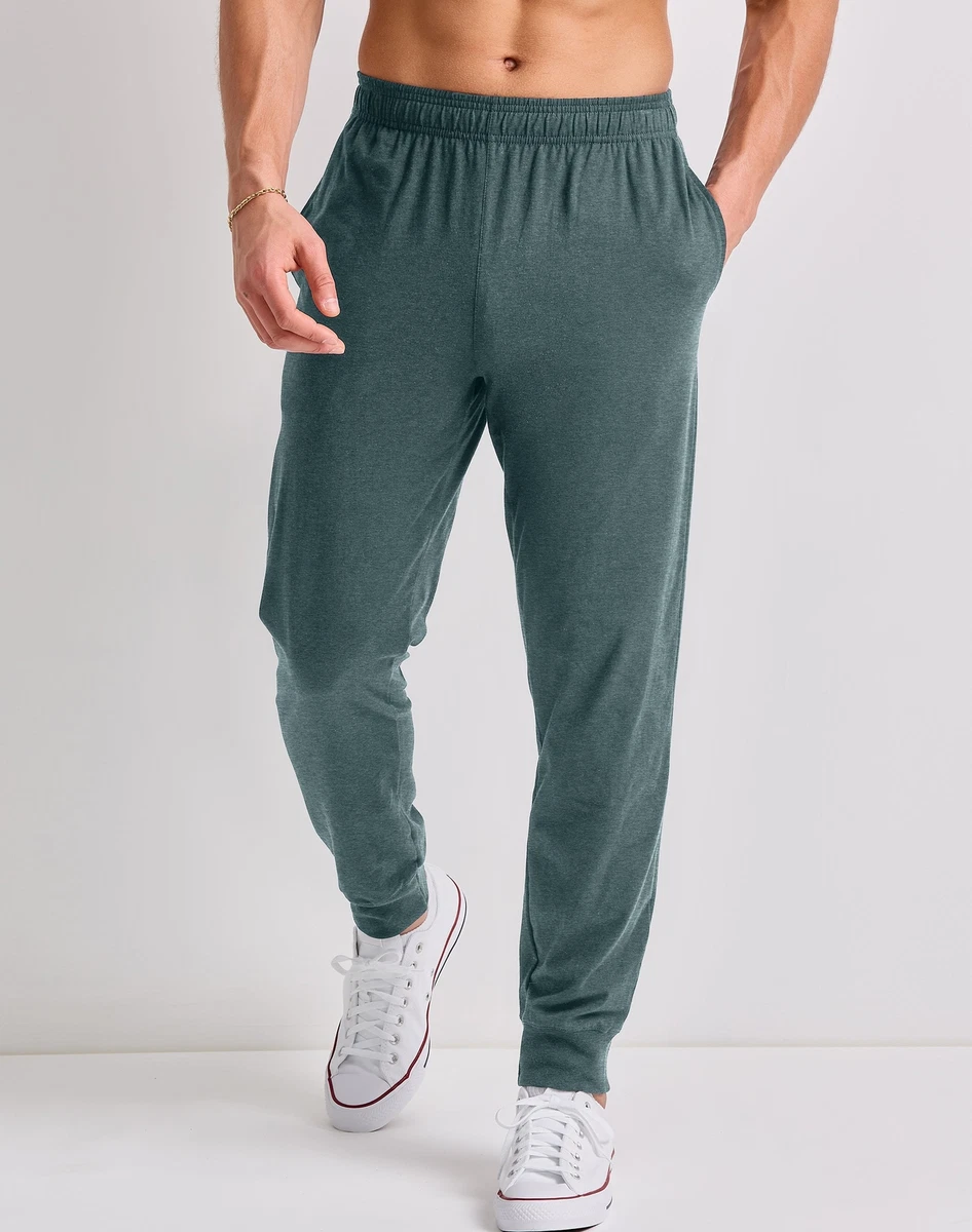 Hanes Men's Jogger Sweat Pants Pockets Lightweight Tri-Blend