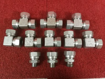 Restposten elf KR Kielverschraubungen 25 mm Rohrklemmung O Ring 