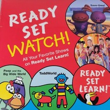 Kids Ready Set Watch Learn Shows TLC DVDs Paz SaveUms Hi-5 Peep Toddworld Sealed