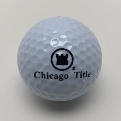 Top Flight Golf Balls XL Pure Distance1.06~1/1/21~ Chicago Title Logo 3 Pack New