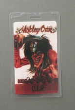 Motley Crue backstage pass laminated Dr Feelgood VIP - OTTO  !