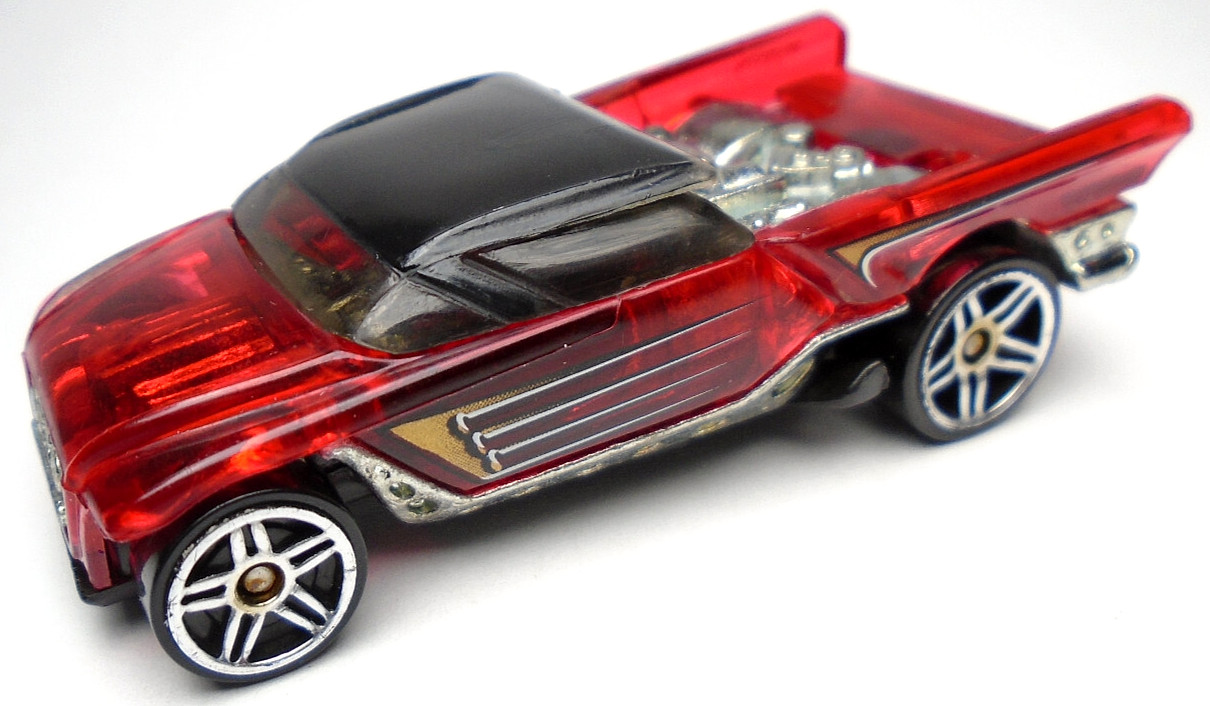 2003 HOT WHEELS JESTER RED 1:64 DIECAST 2 5/8" CAR WITH BLACK GOLD & SILVER