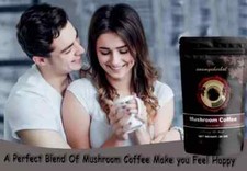 Organic Ground Instant Mushroom Coffee w/ Lion's Mane  Chaga - Low Acid - 50G