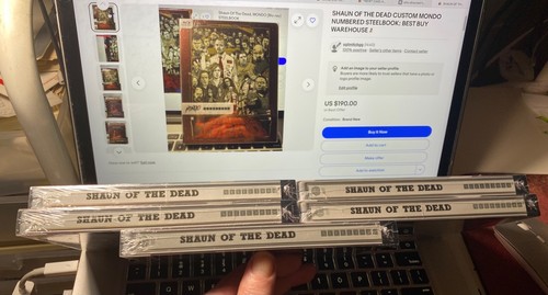 SHAUN OF THE DEAD CUSTOM MONDO NUMBERED STEELBOOK: BEST BUY WAREHOUSE - Picture 4 of 24