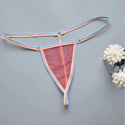Women G-string T-back Panties Thongs Underwear Briefs Mini Mesh Sheer Sexy - Picture 19 of 28