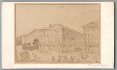 CDV INTERLAKEN HOTEL OBERLAND Herr SCHAERER BILLARD OMNIBUS RESTAURANT SCHWEIZ FOTO