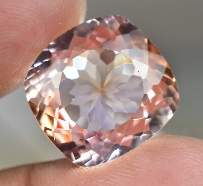 Natural imperial Topaz 20.90 Ct Cushion Stunning Flawless AGL Certified Gemstone