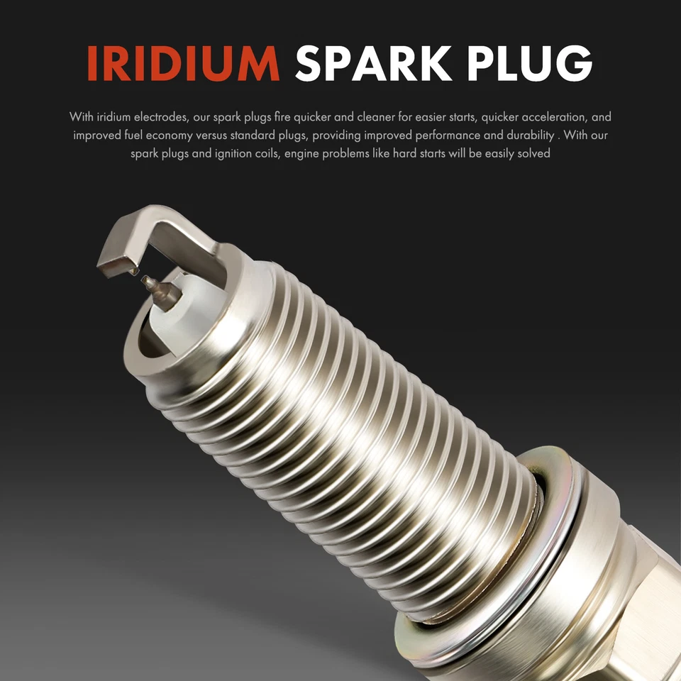 2x bobinas de ignição e 4x velas de ignição de irídio e 2x fios para Suzuki Esteem L4 1.6L - Imagem 4 de 4