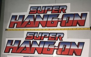 Poster Officiel Super Hang-On / Hang-On - MegaDrive, Format A1, Japon - Rare, Bon état