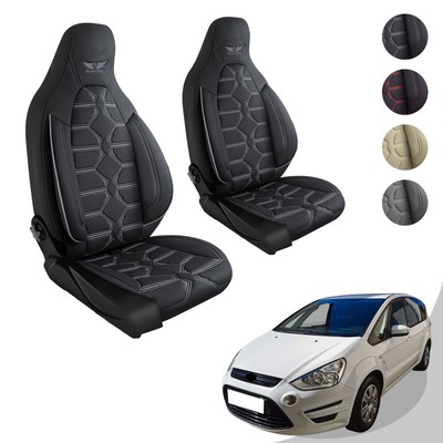 Sitzbezug fürs Auto passend Ford S-Max in Schwarz Grau Pilot 2.1