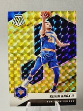 y01 Mosaic 2020-21 YELLOW MOSAIC PRIZM New York Knicks Kevin Knox II