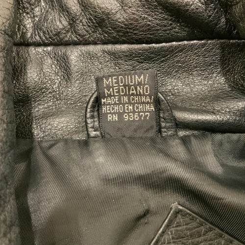 M JACQUELINE FERRAR LEATHER JACKET BLACK SIZE Medium Mid Length City Dress Coat - Picture 4 of 11