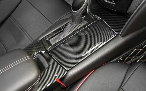 For Cadillac XTS 2013-2019 Carbon Fiber Central Console Armrest Box Panel Trim - Picture 9 of 9