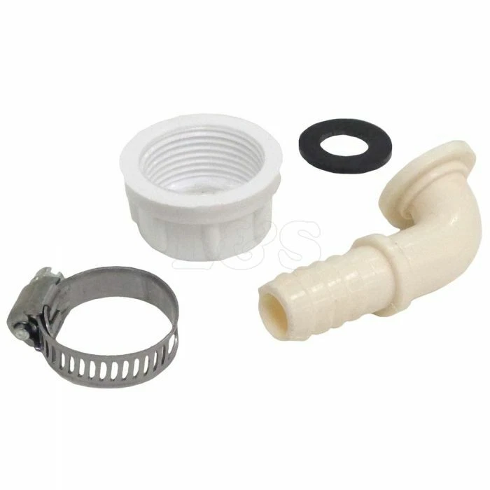 ELECTRUEPART Angled Hose End Connector (3/4" BSP Thread, Hose Connector 3/8" ID 1/2"OD)